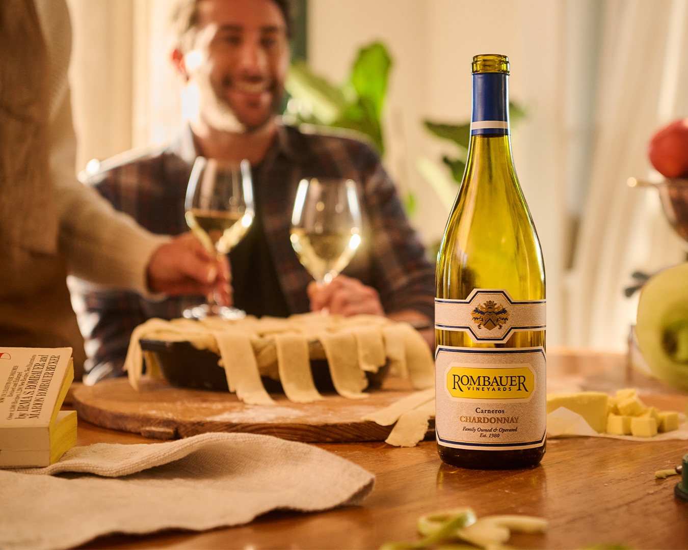 Chardonnay and Applie Pie Making