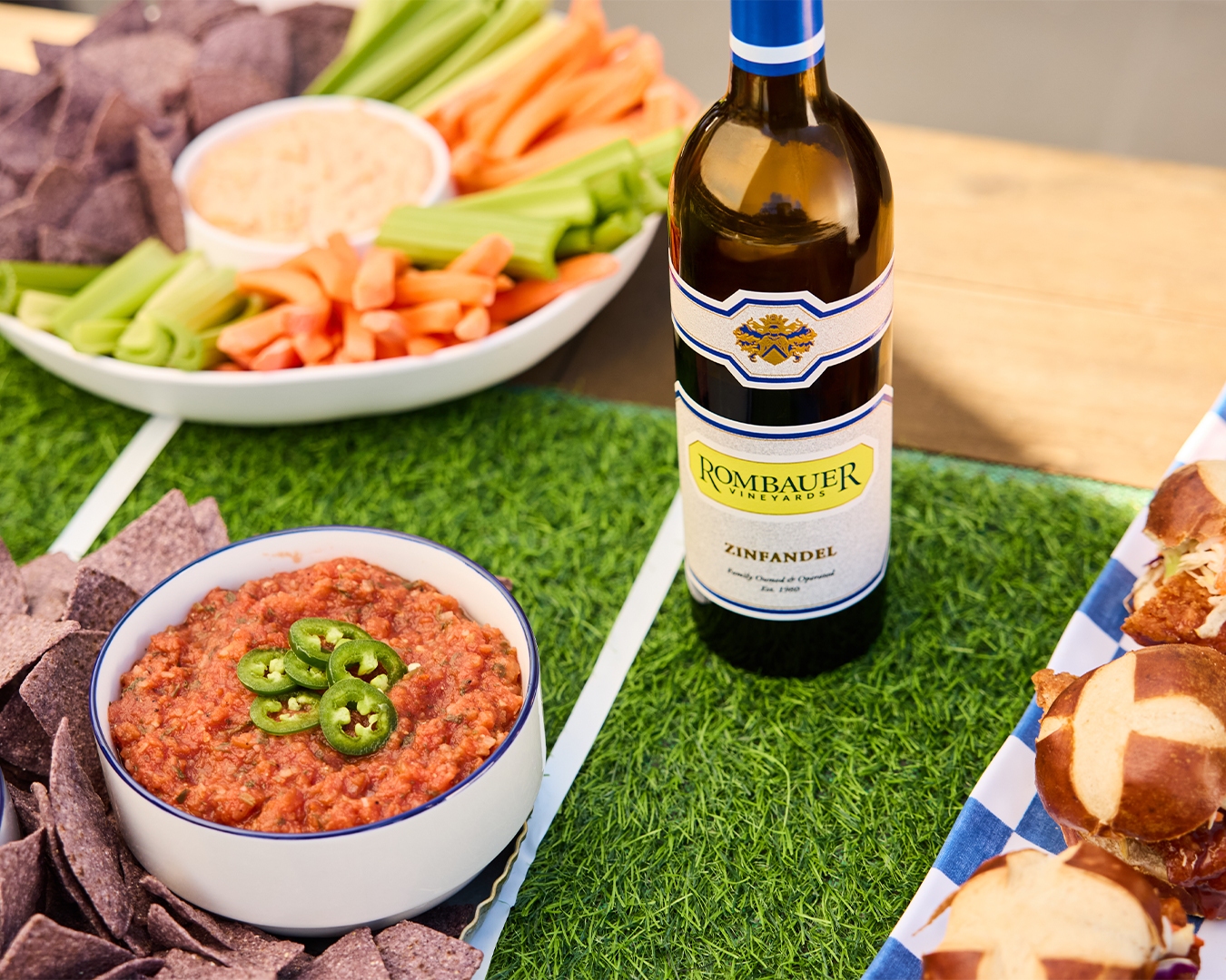 Zinfandel and snacks